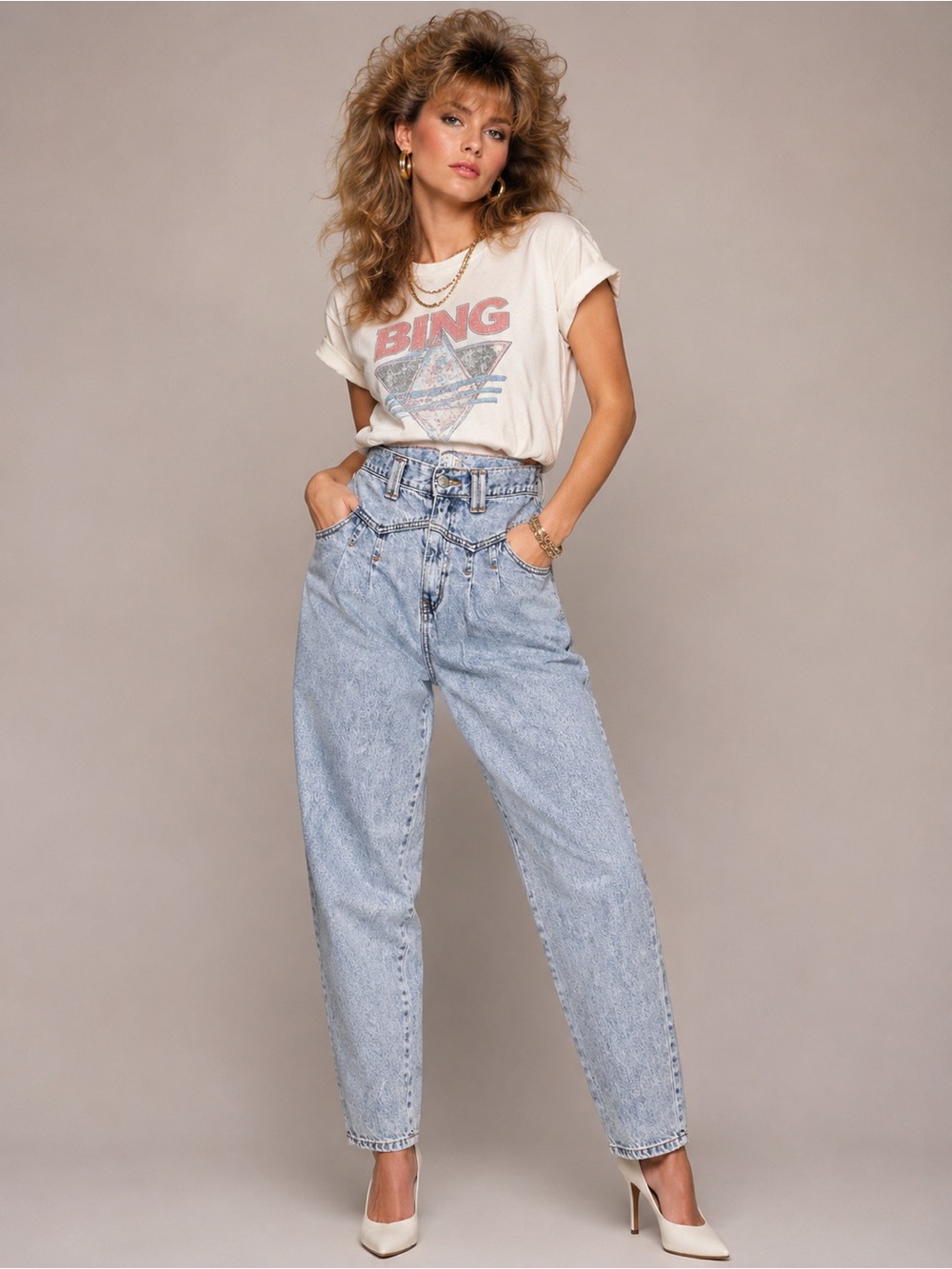 BDG Urban Outfitters Acid Wash Blue Denim 80’s mom’s Jeans size 26 NWOT